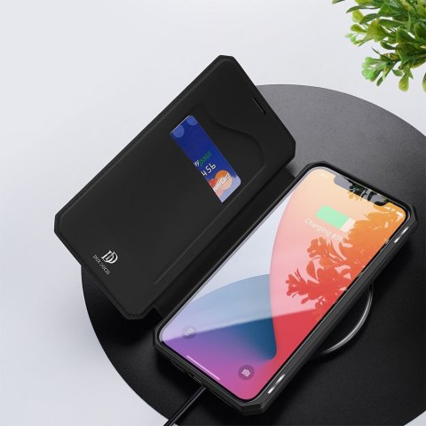 Etui ochronne z klapką Dux Ducis Skin X skórzane do Apple iPhone 12 Pro Max Czarne