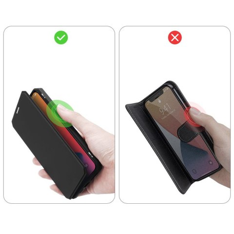 Etui ochronne z klapką Dux Ducis Skin X skórzane do Apple iPhone 12 Pro Max Czarne