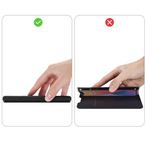 Etui ochronne z klapką Dux Ducis Skin X skórzane do Apple iPhone 12 Pro Max Czarne