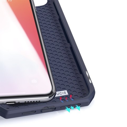 Etui ochronne z klapką Dux Ducis Skin X skórzane do Apple iPhone 12 Pro Max Granatowe