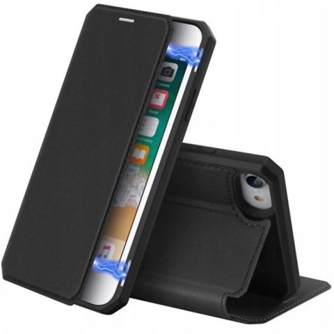 Etui ochronne z klapką Dux Ducis Skin X skórzane do Apple iPhone 7/8/SE 2020 Czarne