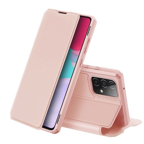 Etui ochronne z klapką Dux Ducis Skin X skórzane do Galaxy A52/ A52s 4G/5G Różowe
