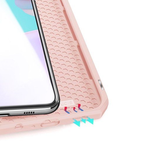 Etui ochronne z klapką Dux Ducis Skin X skórzane do Galaxy A52/ A52s 4G/5G Różowe