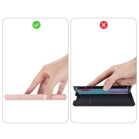 Etui ochronne z klapką Dux Ducis Skin X skórzane do Galaxy A52/ A52s 4G/5G Różowe