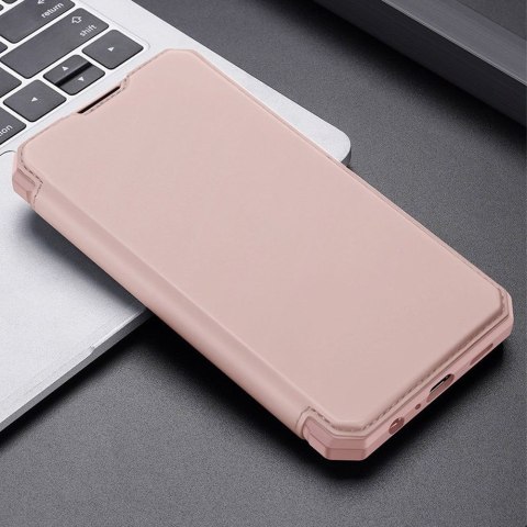 Etui ochronne z klapką Dux Ducis Skin X skórzane do Galaxy A52/ A52s 4G/5G Różowe