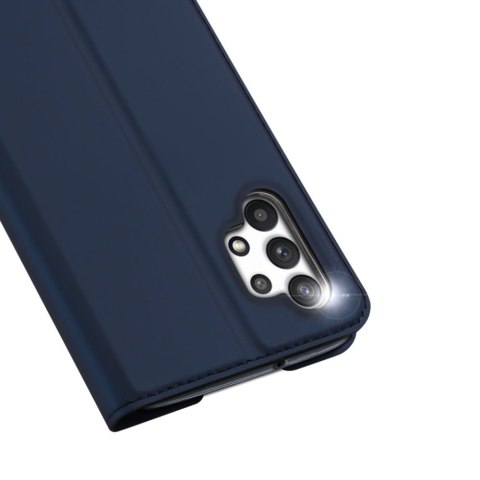 Etui ochronne z klapką Dux Ducis skórzane do Samsung Galaxy A32 4G Granatowe