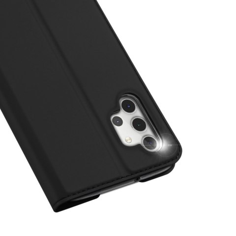 Etui ochronne z klapką Dux Ducis skórzane do Samsung Galaxy A32 5G Czarne