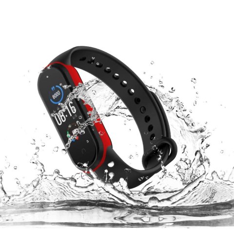 Pasek IconBand do Xiaomi Mi Smart Band 5/6/6 NFC Black/Red