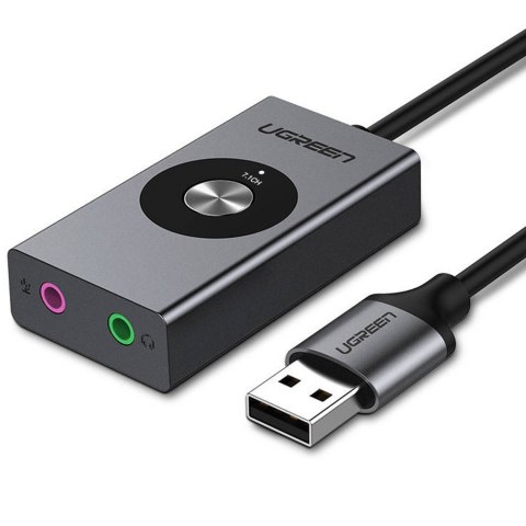 Zewnętrzna karta dźwiękowa USB UGREEN 7.1 1m (srebrny)