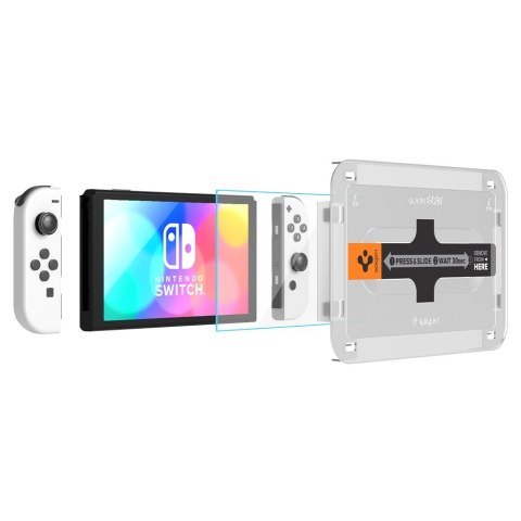 2x Szkło hartowane Spigen Glas.tR EZ Fit do Nintendo Switch Oled