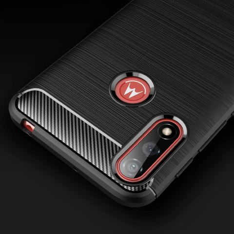 Etui do Motorola Moto E7/ E7i Power Alogy Rugged Armor obudowa TPU Carbon Black