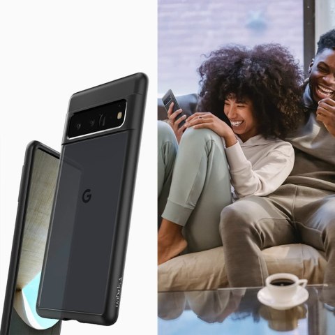 Etui obudowa case Spigen Ultra Hybrid do Google Pixel 6 Pro Matte Black