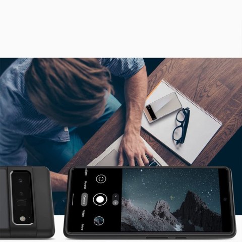 Etui obudowa case Spigen Ultra Hybrid do Google Pixel 6 Pro Matte Black