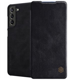 Etui portfel skóra Nillkin Qin do Samsung Galaxy S21 FE 2021 Black
