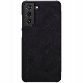 Etui portfel skóra Nillkin Qin do Samsung Galaxy S21 FE 2021 Black