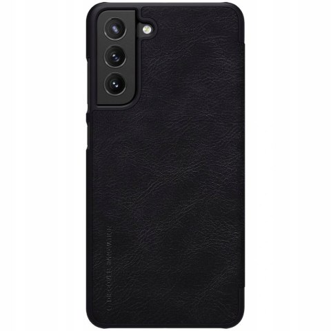 Etui portfel skóra Nillkin Qin do Samsung Galaxy S21 FE 2021 Black