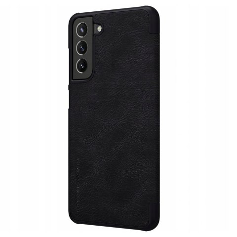 Etui portfel skóra Nillkin Qin do Samsung Galaxy S21 FE 2021 Black