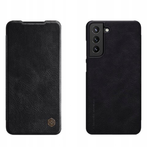 Etui portfel skóra Nillkin Qin do Samsung Galaxy S21 FE 2021 Black