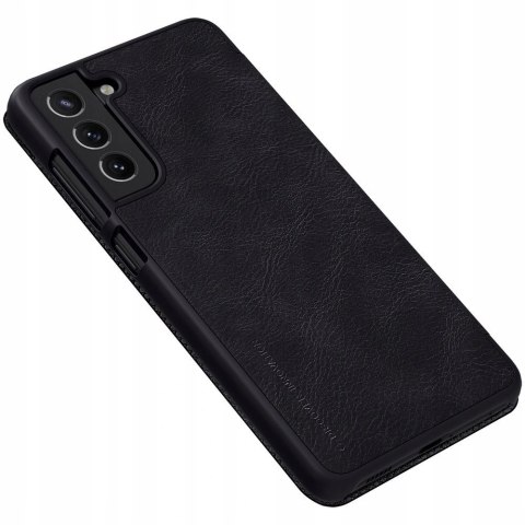 Etui portfel skóra Nillkin Qin do Samsung Galaxy S21 FE 2021 Black