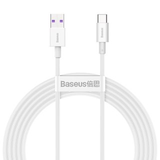 Kabel 2m Baseus Superior Series USB do USB-C Type C 66W Biały