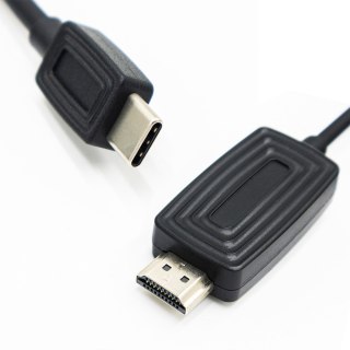 Kabel przewód Alogy adapter HDMI 2.1 na USB-C Type-C HDTV 2K 2m Czarny