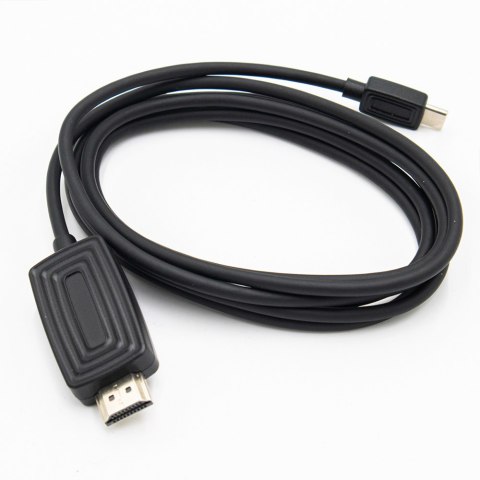 Kabel przewód Alogy adapter HDMI 2.1 na USB-C Type-C HDTV 2K 2m Czarny