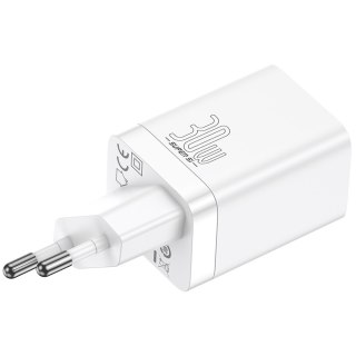 Ładowarka sieciowa Baseus Super Si Pro Quick Charger USB + USB-C QC 3.0 PD 30W Biała
