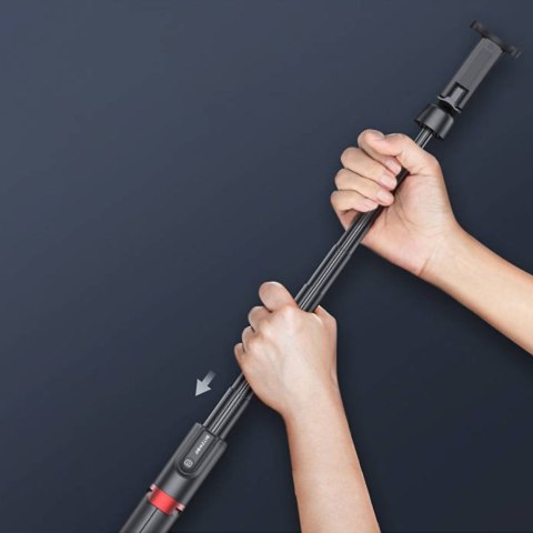 Selfie stick, statyw Bluetooth BlitzWolf BW-BS10 Plus do smartfonów (czarny)