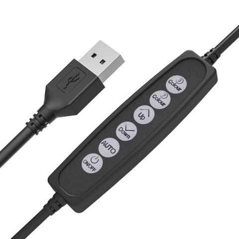 Stojak / statyw biurkowy Blitzwolf BW-SL5 na telefon, z lampą LED RGB