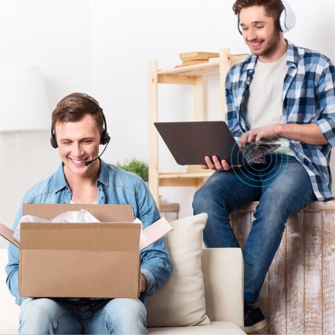 Transmiter nadajnik Bluetooth 5.0 BlitzWolf Pro USB + mini jack 3.5mm do PC TV