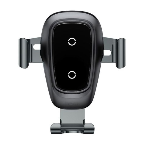 Uchwyt samochodowy Baseus Metal grawitacyjny z ładowarką indukcyjną Qi Czarny