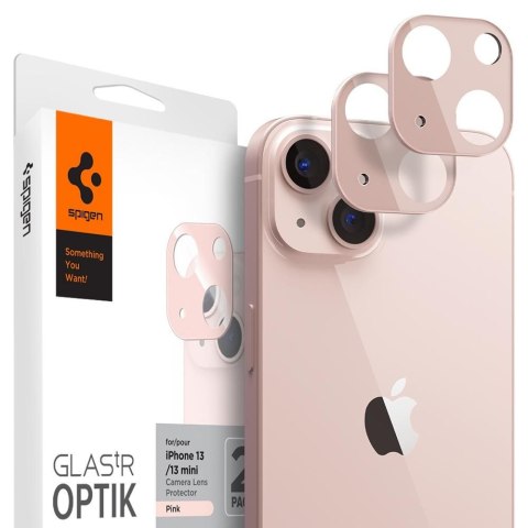 2x Oslona aparatu Spigen Optik.TR Camera Protector do Apple iPhone 13 Mini/ 13 Pink