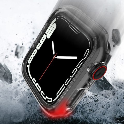 Etui ze szkłem do smartwatcha Defense360 obudowa + szkło do Apple Watch 7 41mm Clear