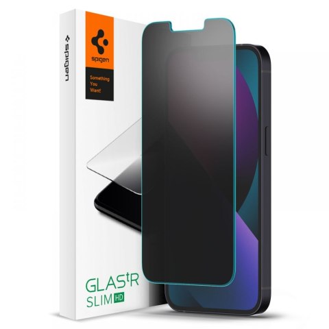 Szkło hartowane Spigen Glas.TR Slim Privacy do Apple iPhone 13 Pro Max / 14 Plus