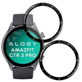 2x Elastyczne Szkło 3D Alogy do Xiaomi Amazfit GTR 3 Pro Black