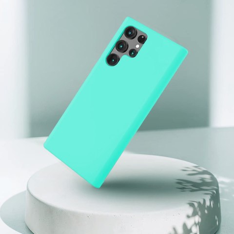 Etui ochronne do telefonu Alogy Thin Soft Case do Samsung Galaxy S22 Ultra Turkusowe