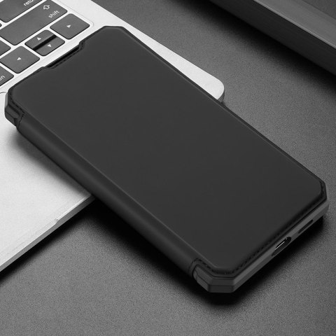 Etui ochronne z klapką Dux Ducis Skin X skórzane do Galaxy S21 5G Czarne
