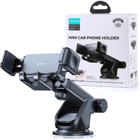 Mocny uchwyt samochodowy na telefon Joyroom JR-ZS283 Car Mount na kokpit szybę Black