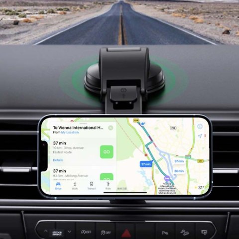 Uniwersalny uchwyt samochodowy UGREEN magnetyczny na deskę Czarny