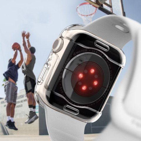 Etui nakładka case Spigen Ultra Hybrid do Apple Watch 7 41mm Crystal Clear