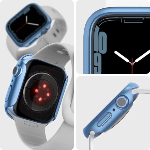 Etui ochronne Spigen Thin Fit do Apple Watch 7 (45mm) Blue