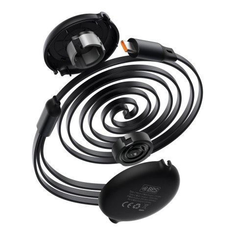 Kabel USB-C 3w1 Baseus Bright Mirror do micro USB / USB-C / Lightning, 100W, 1.2m (czarny)