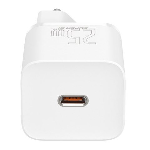 Ładowarka sieciowa zasilacz Baseus Super Si USB-C Type C PD 25W Biała