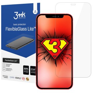 Niepękające szkło hybrydowe 3mk Flexible Glass Lite do Apple iPhone 12 Mini