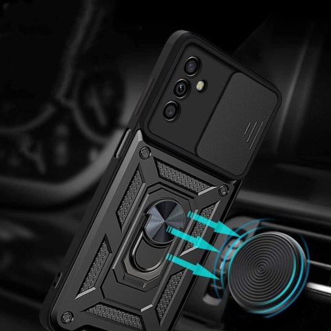 Etui Alogy Camshield Stand Ring z osłonką na aparat do Samsung Galaxy M52