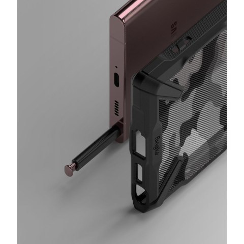 Etui Ringke Fusion X do Samsung Galaxy S22 Ultra Camo Black