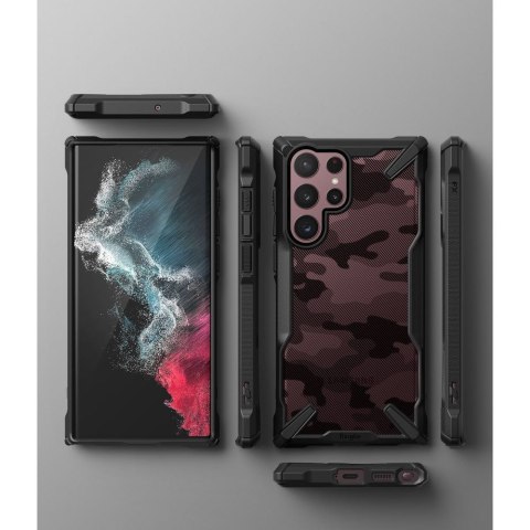 Etui Ringke Fusion X do Samsung Galaxy S22 Ultra Camo Black