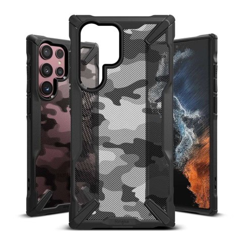 Etui Ringke Fusion X do Samsung Galaxy S22 Ultra Camo Black