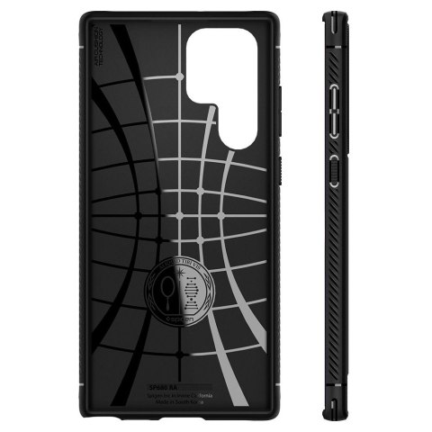 Etui do Samsung Galaxy S22 Ultra futerał Spigen Rugged Armor Matte Black