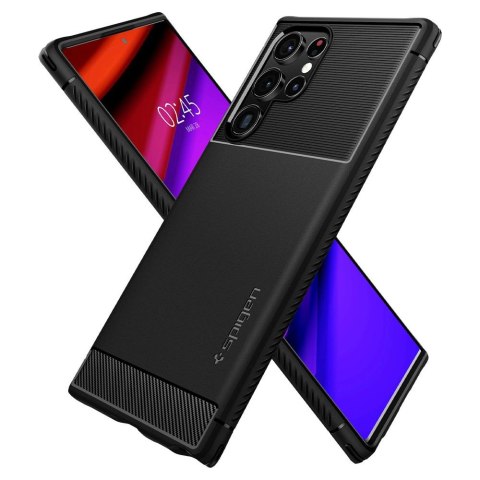 Etui do Samsung Galaxy S22 Ultra futerał Spigen Rugged Armor Matte Black